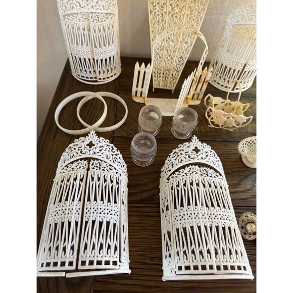 Lot of vintage wedding cake decorating pieces, wedding decor items - Picture 9 of 13